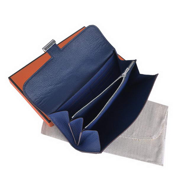 Cheap Fake Hot products Hermes Constance Long Wallets Royalblue Calfskin Le - Click Image to Close